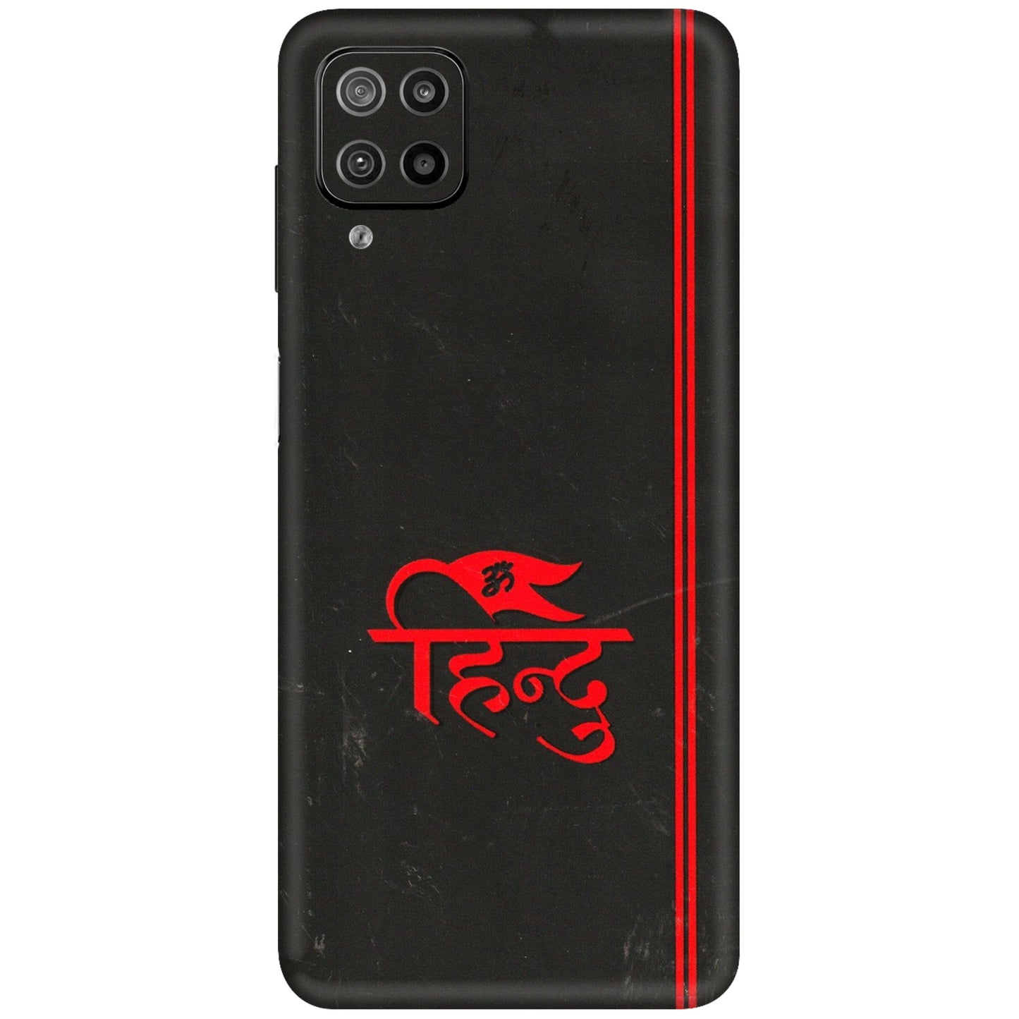 Samsung M/F/Note/Flip and C Phone Skins (All Models) - Hindu Black - 3D Embossed Finish (L-153) Samsung Galaxy F12