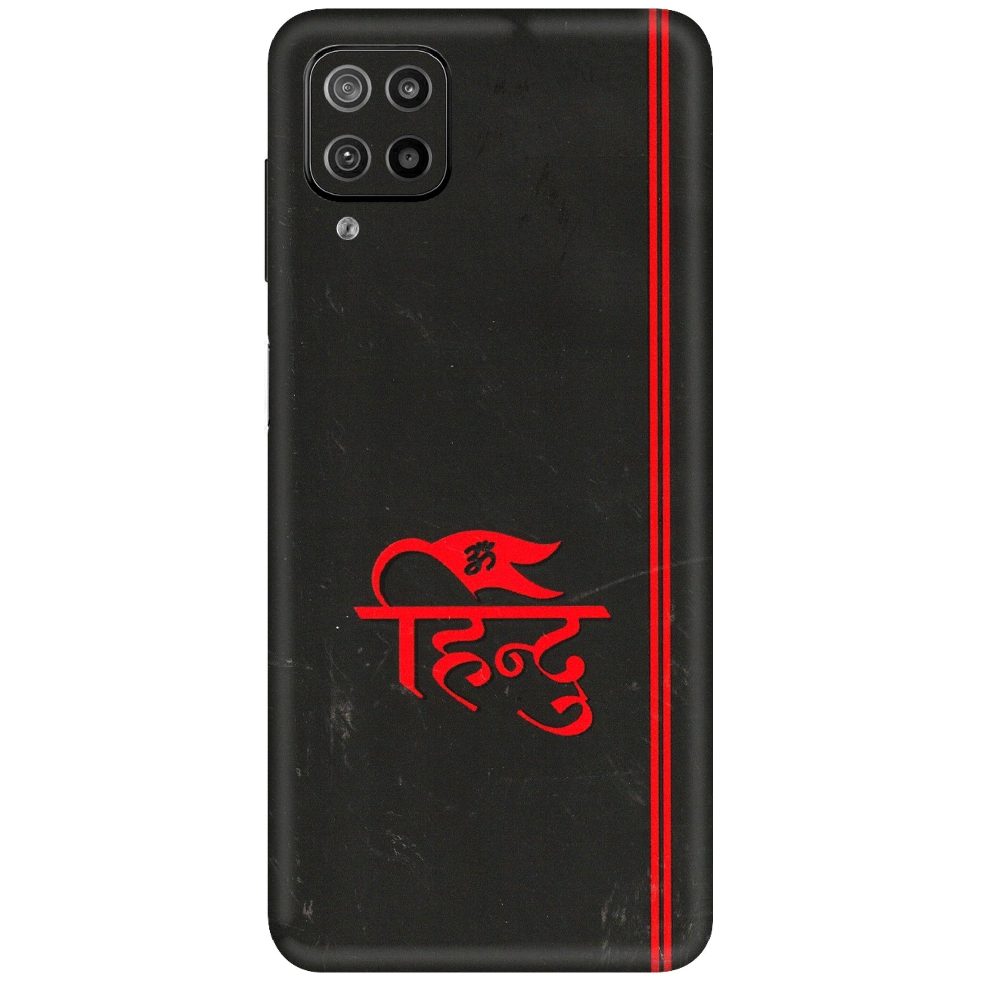 Samsung M/F/Note/Flip and C Phone Skins (All Models) - Hindu Black - 3D Embossed Finish (L-153) Samsung Galaxy F12