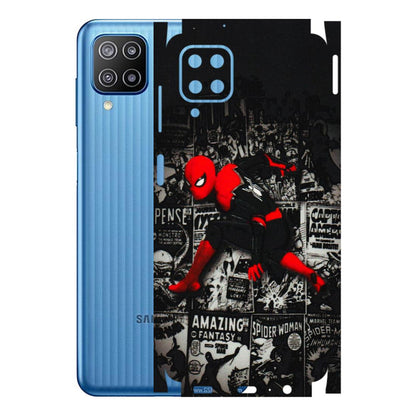 Samsung M/F/Note/Flip and C Phone Skins (All Models) - SpiderMan New - 3D Embossed Finish (L-162) Samsung Galaxy F12
