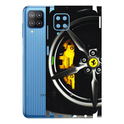 Samsung M/F/Note/Flip and C Phone Skins (All Models) - Ferrari Wheel Alloy - 3D Embossed Finish (L-173) Samsung Galaxy F12