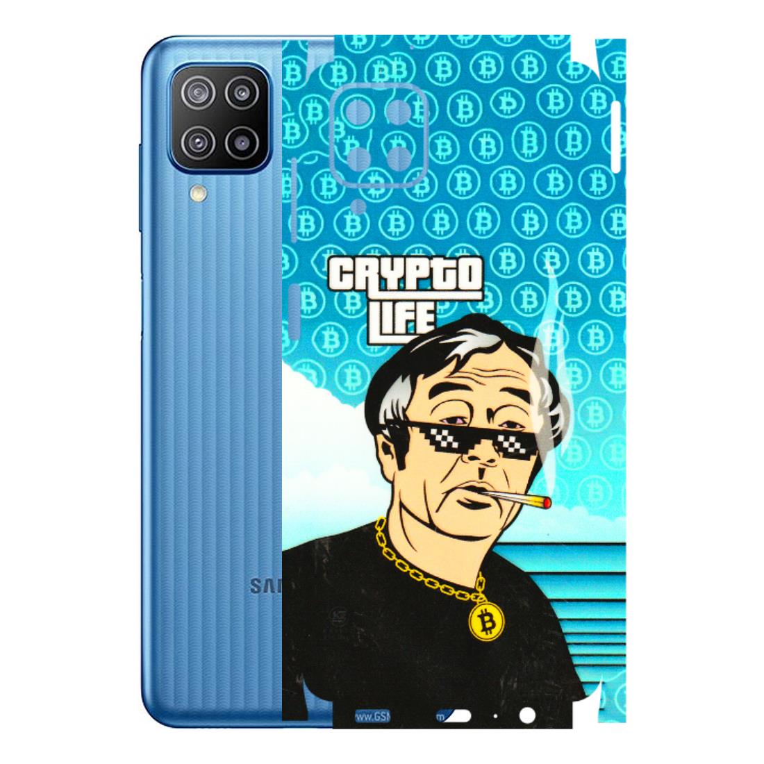 Samsung M/F/Note/Flip and C Phone Skins (All Models) - Crypto Thug Life - 3D Embossed Finish (L-179) Samsung Galaxy F12