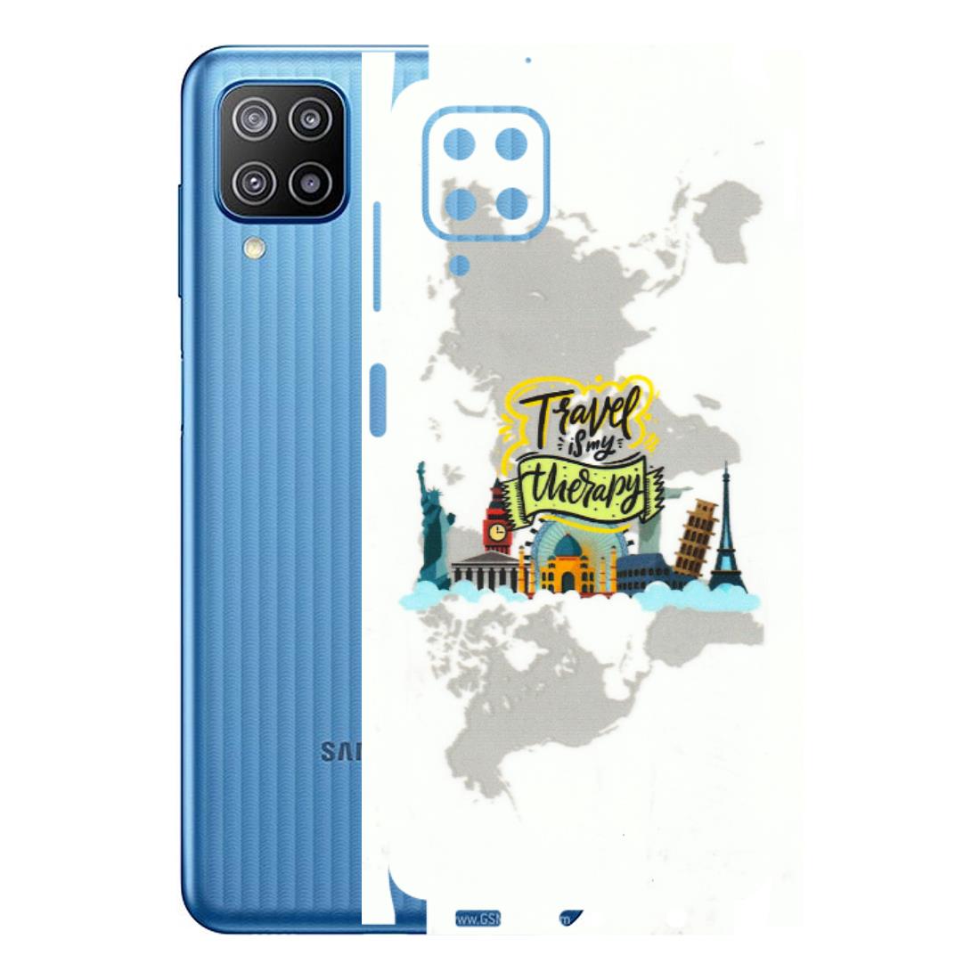 Samsung M/F/Note/Flip and C Phone Skins (All Models) - Travel Therapy - 3D Embossed Finish (L-199) Samsung Galaxy F12
