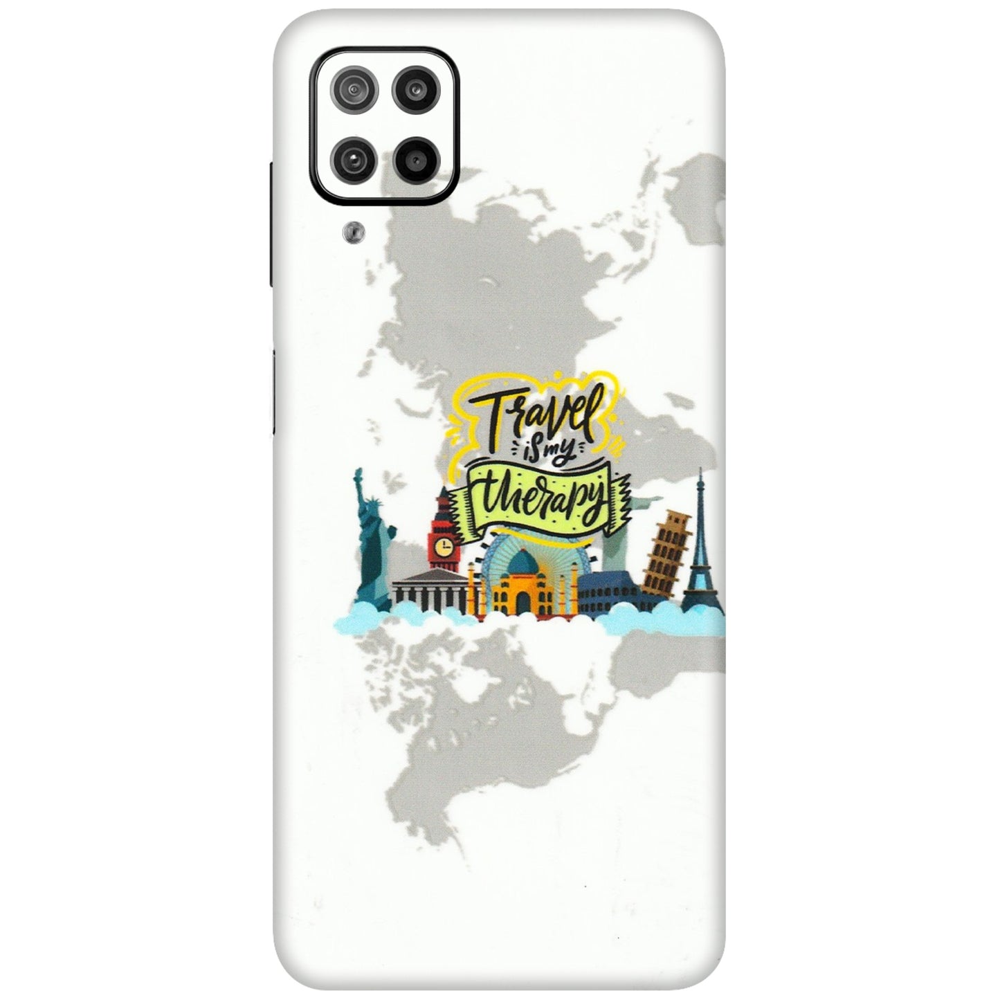 Samsung M/F/Note/Flip and C Phone Skins (All Models) - Travel Therapy - 3D Embossed Finish (L-199) Samsung Galaxy F12