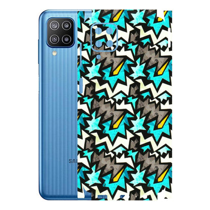 Samsung M/F/Note/Flip and C Phone Skins (All Models) - Funky Zig Zag - 3D Embossed Finish (L-223) Samsung Galaxy F12