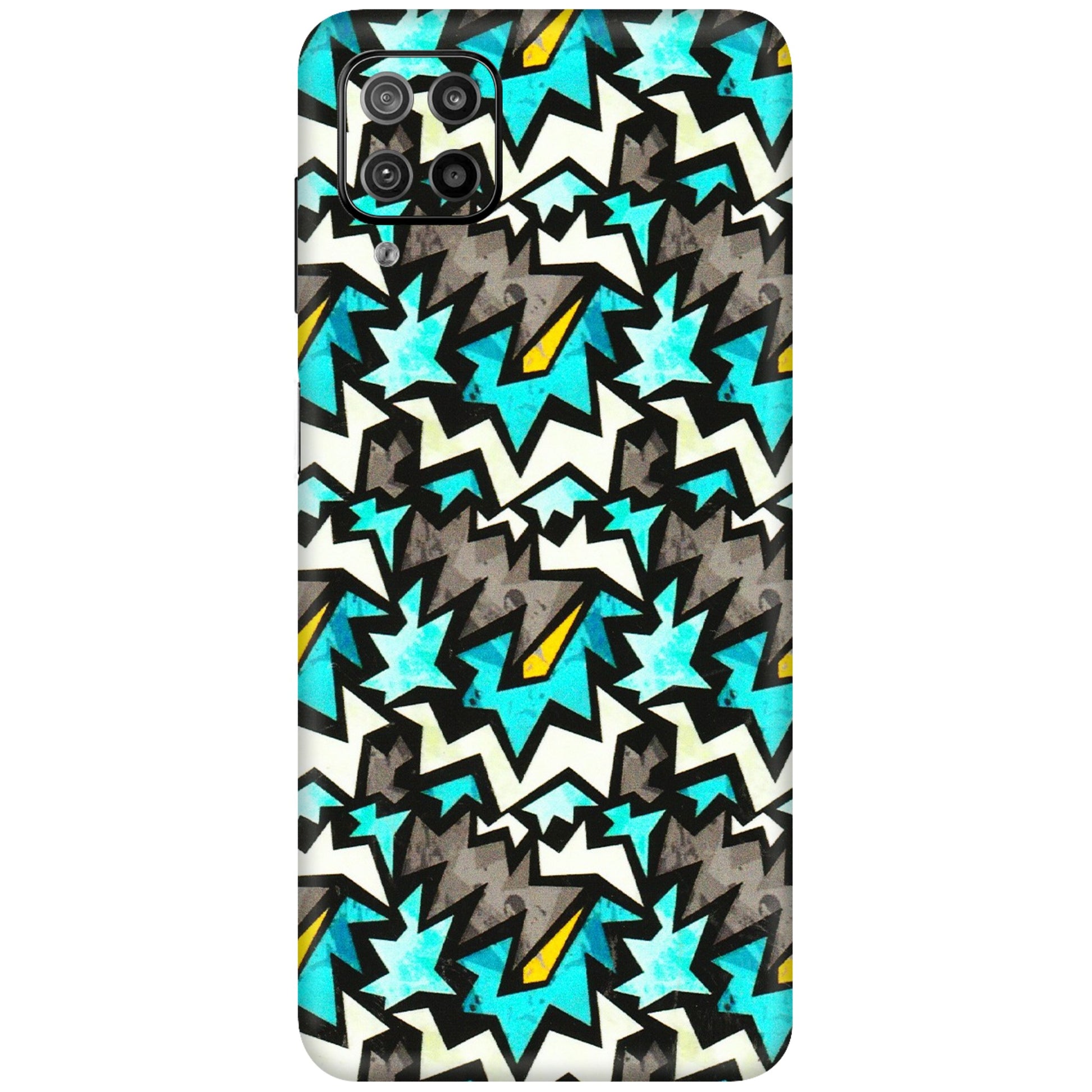 Samsung M/F/Note/Flip and C Phone Skins (All Models) - Funky Zig Zag - 3D Embossed Finish (L-223) Samsung Galaxy F12