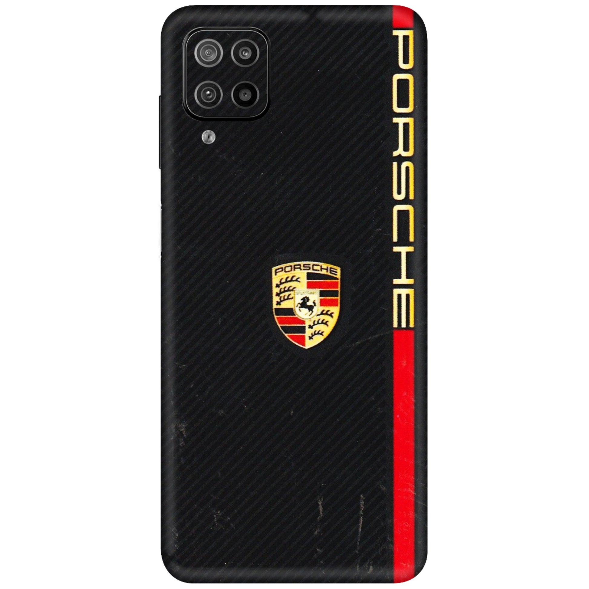 Samsung M/F/Note/Flip and C Phone Skins (All Models) - Premium Porsche - 3D Embossed Finish (L-225) Samsung Galaxy F12