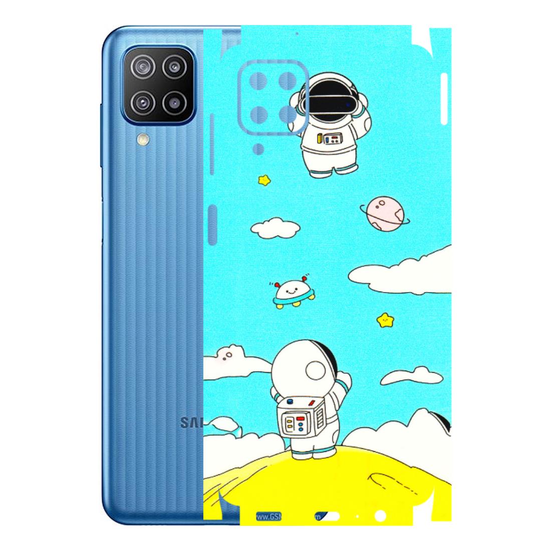 Samsung M/F/Note/Flip and C Phone Skins (All Models) - Blue Skies Astro Float - 3D Embossed Finish (L-230) Samsung Galaxy F12