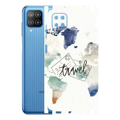 Samsung M/F/Note/Flip and C Phone Skins (All Models) - Travel The World - 3D Embossed Finish (L-232) Samsung Galaxy F12