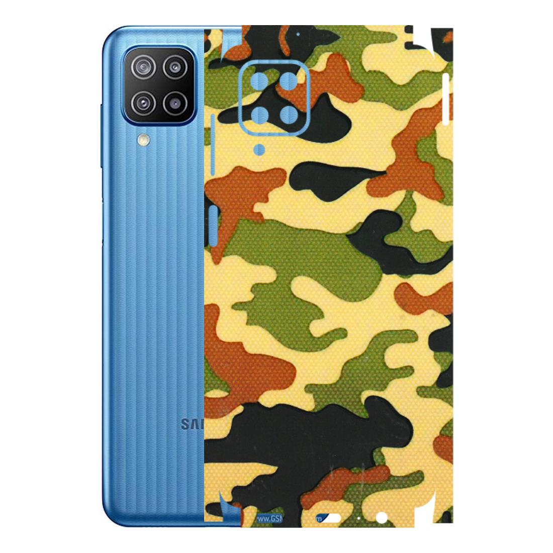 Samsung M/F/Note/Flip and C Phone Skins (All Models) - Indian Military - 3D Embossed Finish (L-234) Samsung Galaxy F12