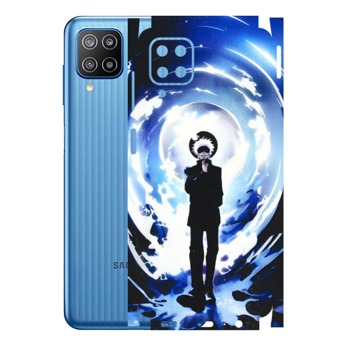 Samsung M/F/Note/Flip and C Phone Skins (All Models) - Satoru Gojo Dark Blue - 3D Embossed Finish (L-235) Samsung Galaxy F12