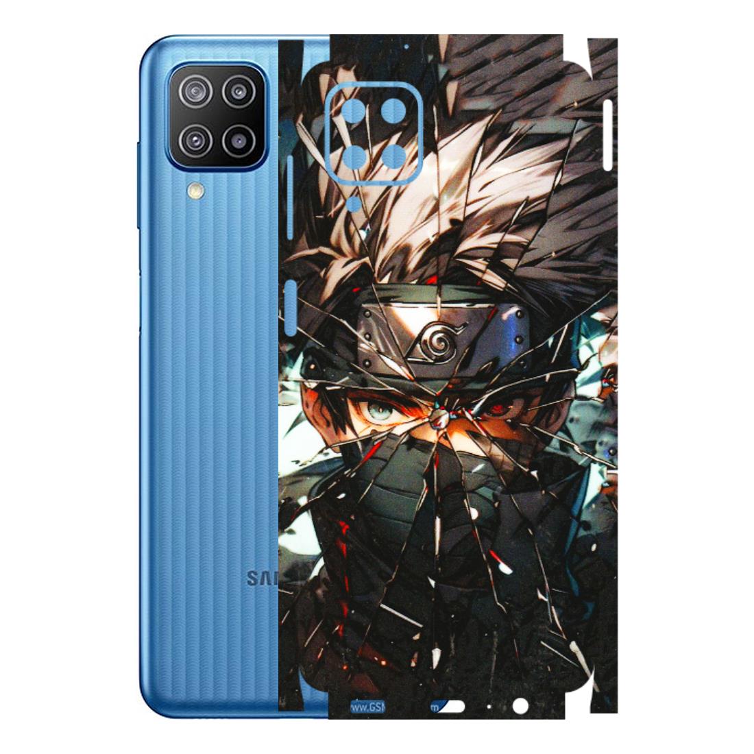 Samsung M/F/Note/Flip and C Phone Skins (All Models) - Kakashi Shattered Glass Effect - 3D Embossed Finish (L-237) Samsung Galaxy F12
