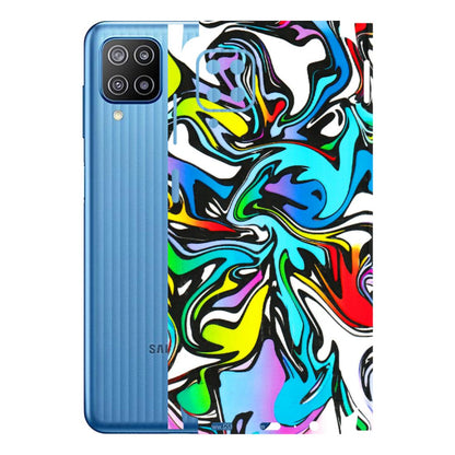Samsung M/F/Note/Flip and C Phone Skins (All Models) - Abstract Colour Paints - 3D Embossed Finish (L-271) Samsung Galaxy F12