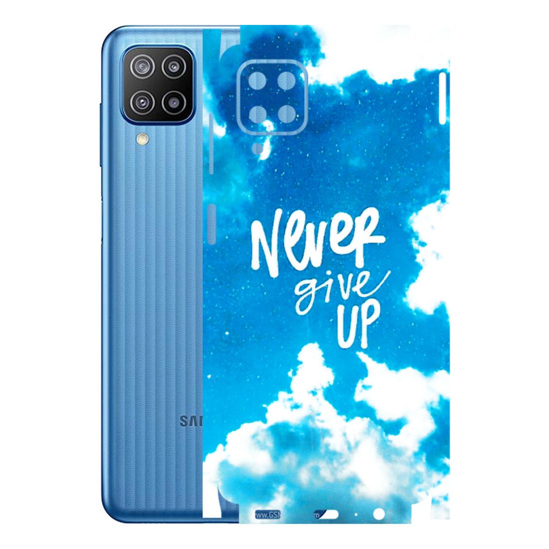 Samsung M/F/Note/Flip and C Phone Skins (All Models) - Never Give Up - 3D Embossed Finish (L-279) Samsung Galaxy F12