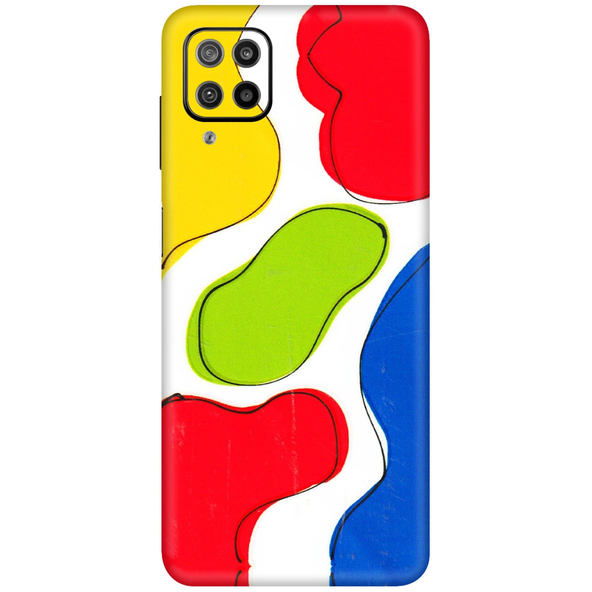Samsung M/F/Note/Flip and C Phone Skins (All Models) - RGB Colour Paint - 3D Embossed Finish (L-284) Samsung Galaxy F12
