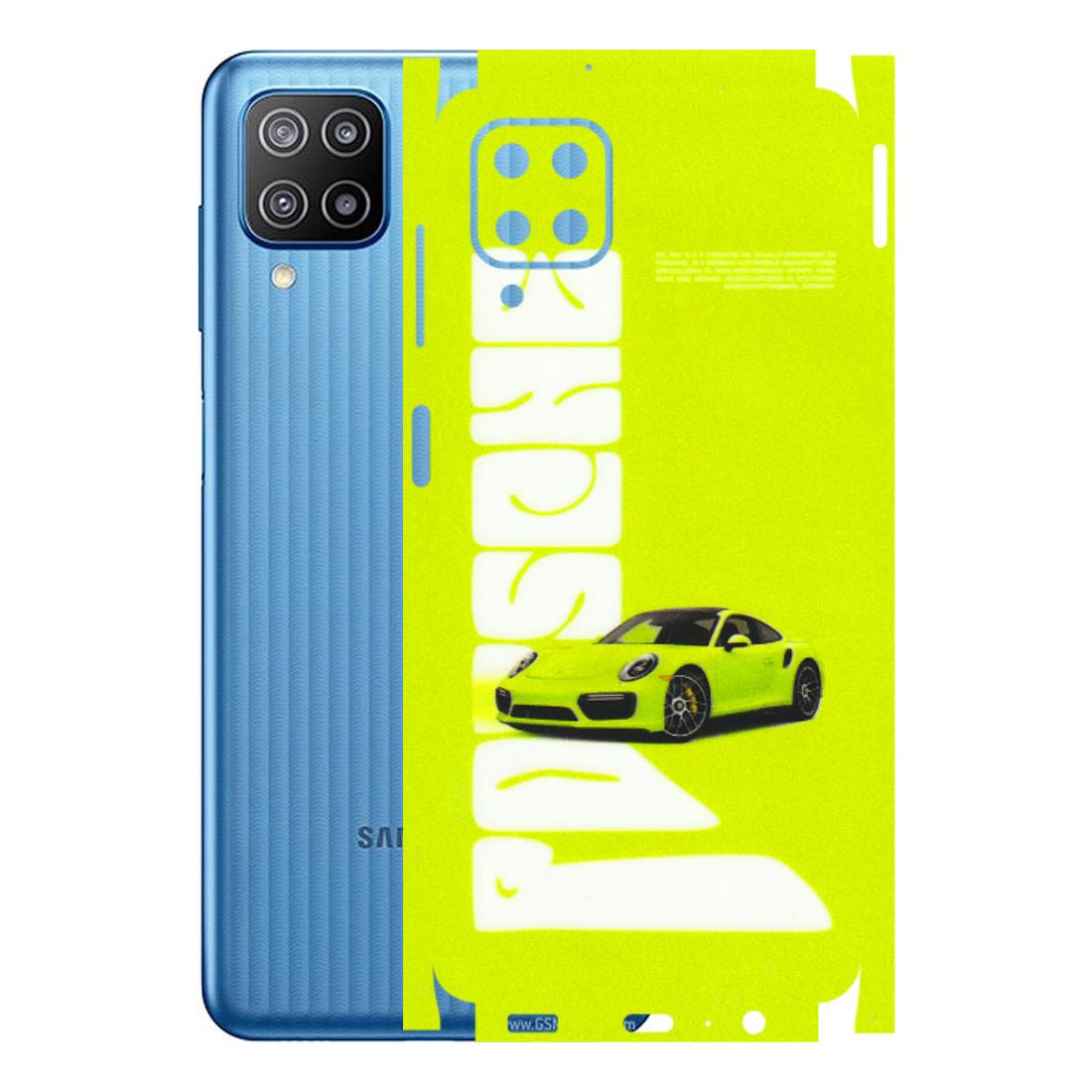 Samsung M/F/Note/Flip and C Phone Skins (All Models) - Lime Green Porche - 3D Embossed Finish (L-30) Samsung Galaxy F12