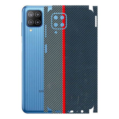 Samsung M/F/Note/Flip and C Phone Skins (All Models) - Blue Sober Lines - 3D Embossed Finish (L-305) Samsung Galaxy F12