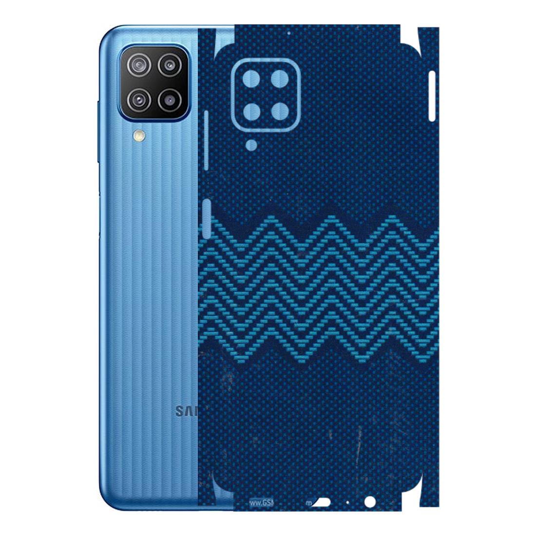 Samsung M/F/Note/Flip and C Phone Skins (All Models) - Blue Sober Waves - 3D Embossed Finish (L-306) Samsung Galaxy F12