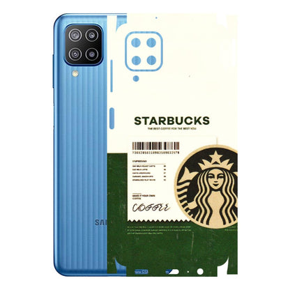 Samsung M/F/Note/Flip and C Phone Skins (All Models) - Starbucks Barcode - 3D Embossed Finish (L-308) Samsung Galaxy F12