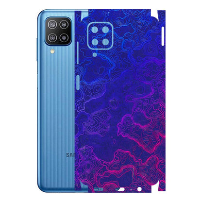 Samsung M/F/Note/Flip and C Phone Skins (All Models) - Purple Ripples Swirl - 3D Embossed Finish (L-314) Samsung Galaxy F12