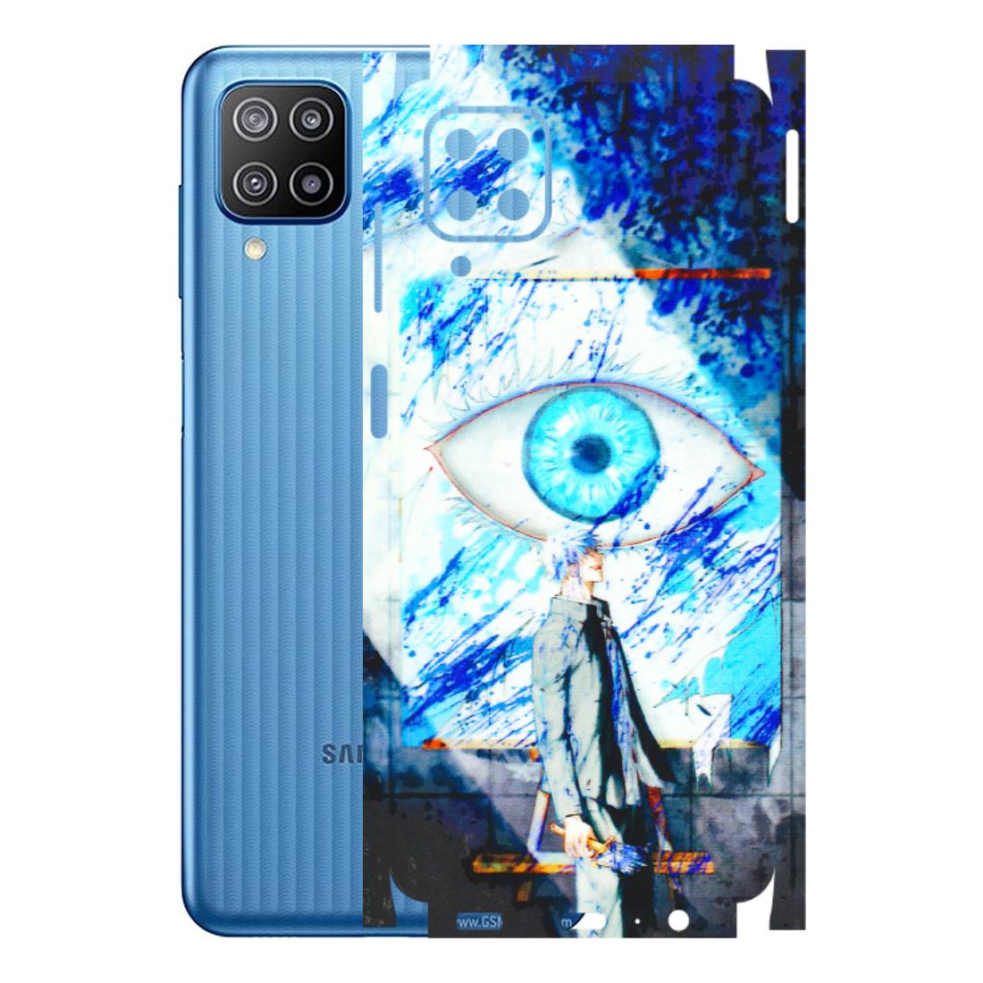 Samsung M/F/Note/Flip and C Phone Skins (All Models) - Anime Sea Blue Eye - 3D Embossed Finish (L-318) Samsung Galaxy F12