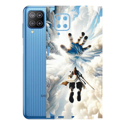 Samsung M/F/Note/Flip and C Phone Skins (All Models) - Big Hand With Monkey King - 3D Embossed Finish (L-323) Samsung Galaxy F12