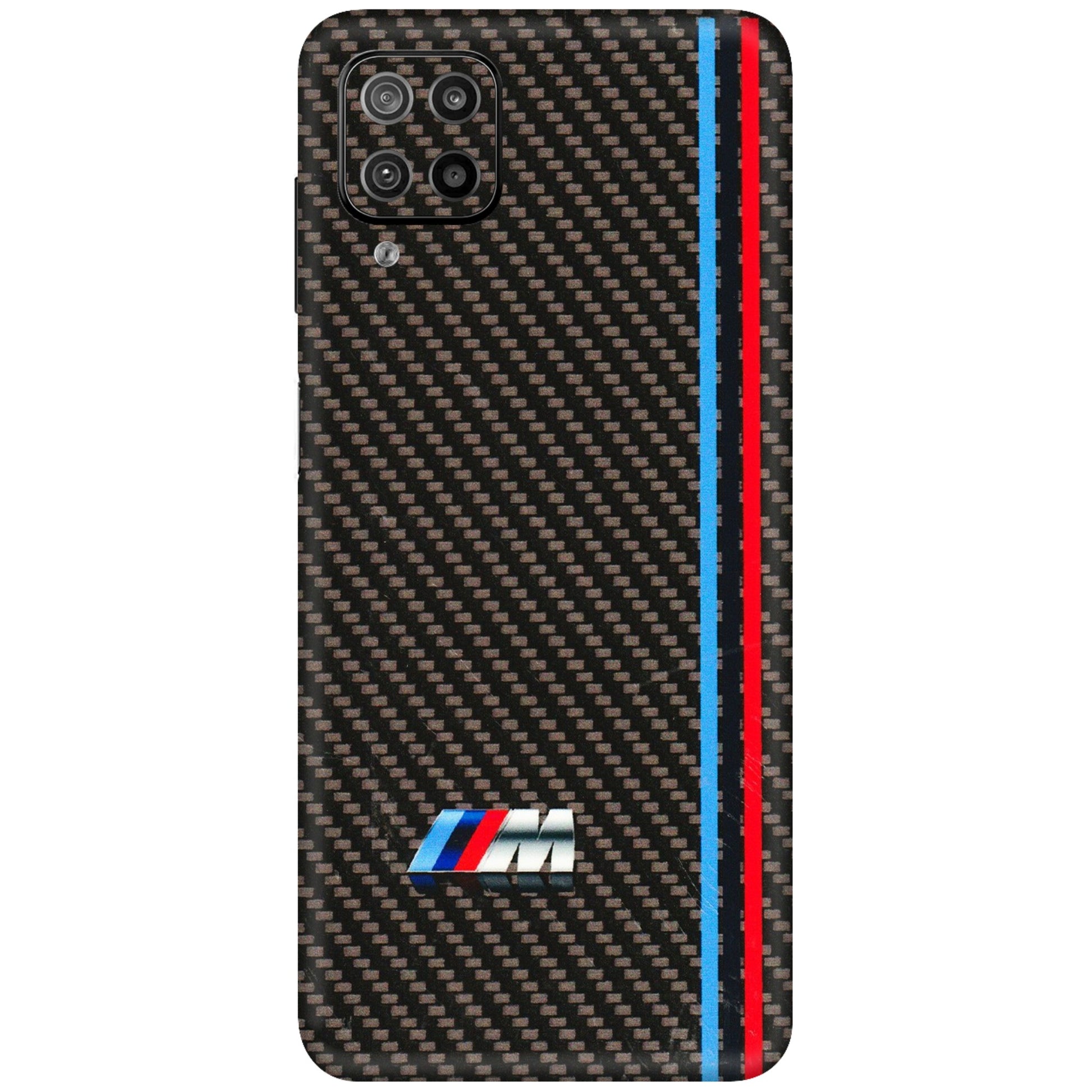Samsung M/F/Note/Flip and C Phone Skins (All Models) - BM Carbon Fiber Feels - 3D Embossed Finish (L-38) Samsung Galaxy F12