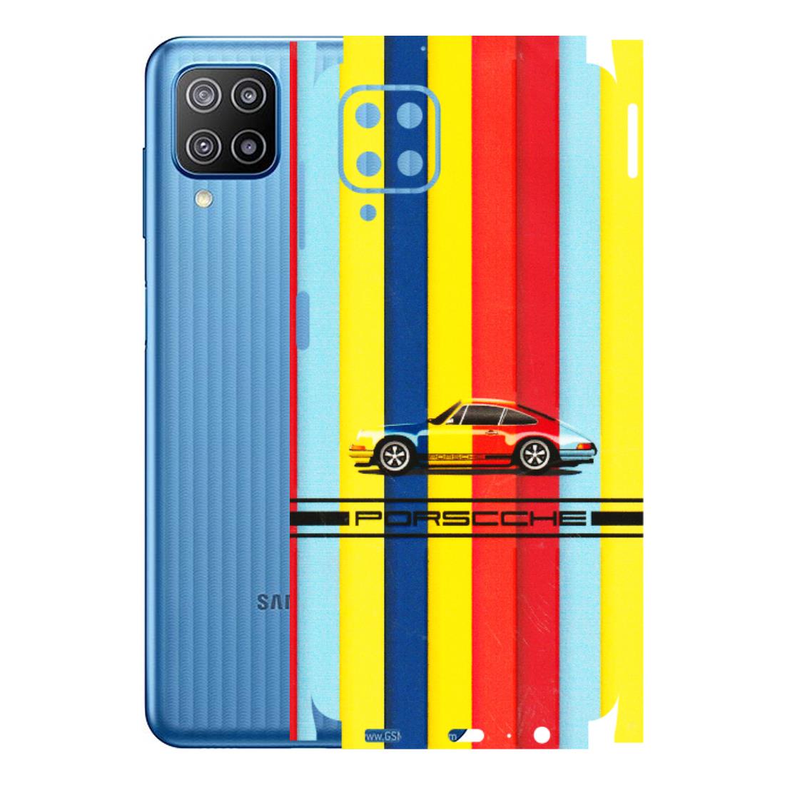 Samsung M/F/Note/Flip and C Phone Skins (All Models) - Multicolour Porche - 3D Embossed Finish (L-39) Samsung Galaxy F12