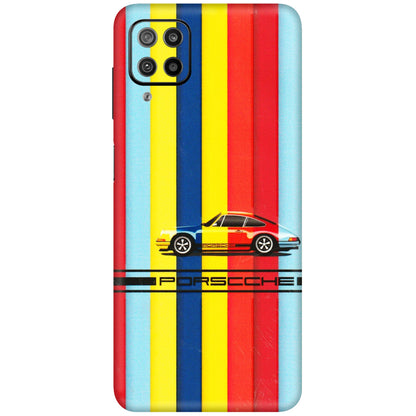 Samsung M/F/Note/Flip and C Phone Skins (All Models) - Multicolour Porche - 3D Embossed Finish (L-39) Samsung Galaxy F12