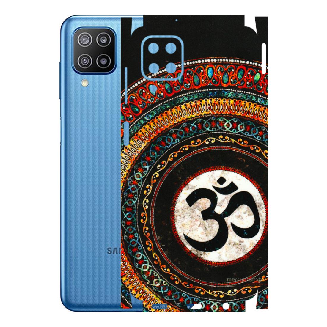 Samsung M/F/Note/Flip and C Phone Skins (All Models) - Aum Chant Abstract - 3D Embossed Finish (L-42) Samsung Galaxy F12