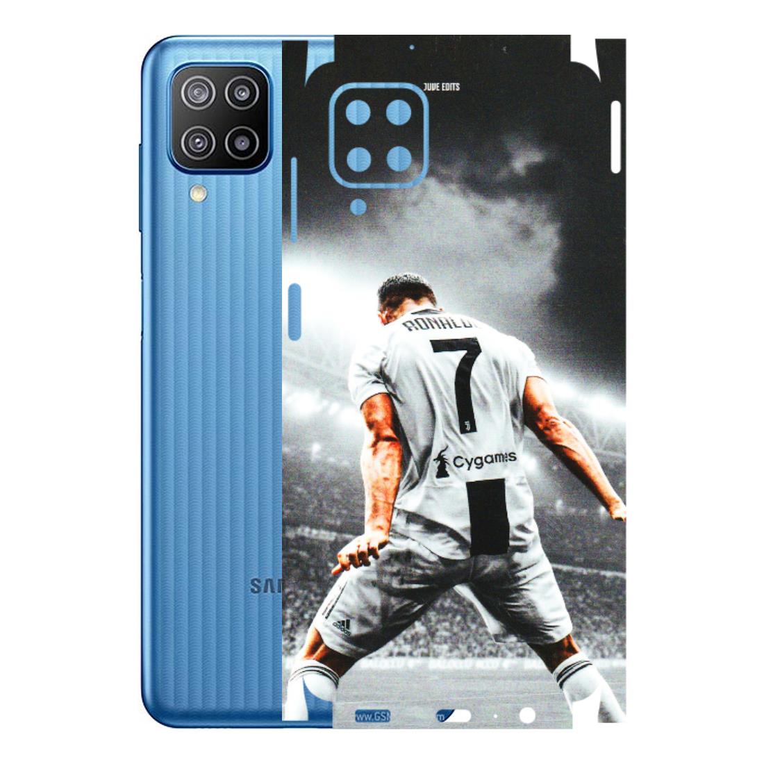 Samsung M/F/Note/Flip and C Phone Skins (All Models) - Ronaldo CR7 Crazy - 3D Embossed Finish (L-44) Samsung Galaxy F12
