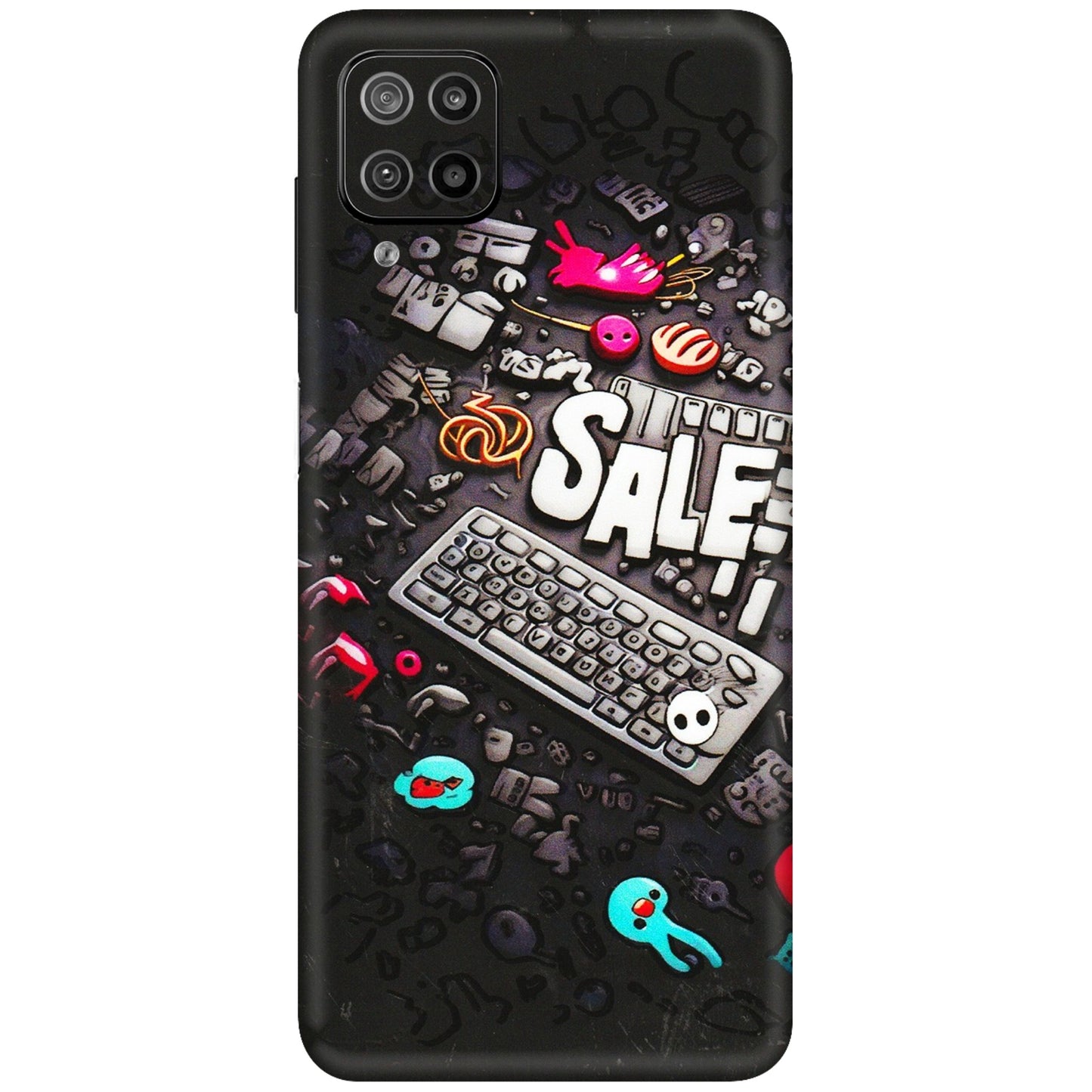 Samsung M/F/Note/Flip and C Phone Skins (All Models) - Gadgets Sale - 3D Embossed Finish (L-50) Samsung Galaxy F12
