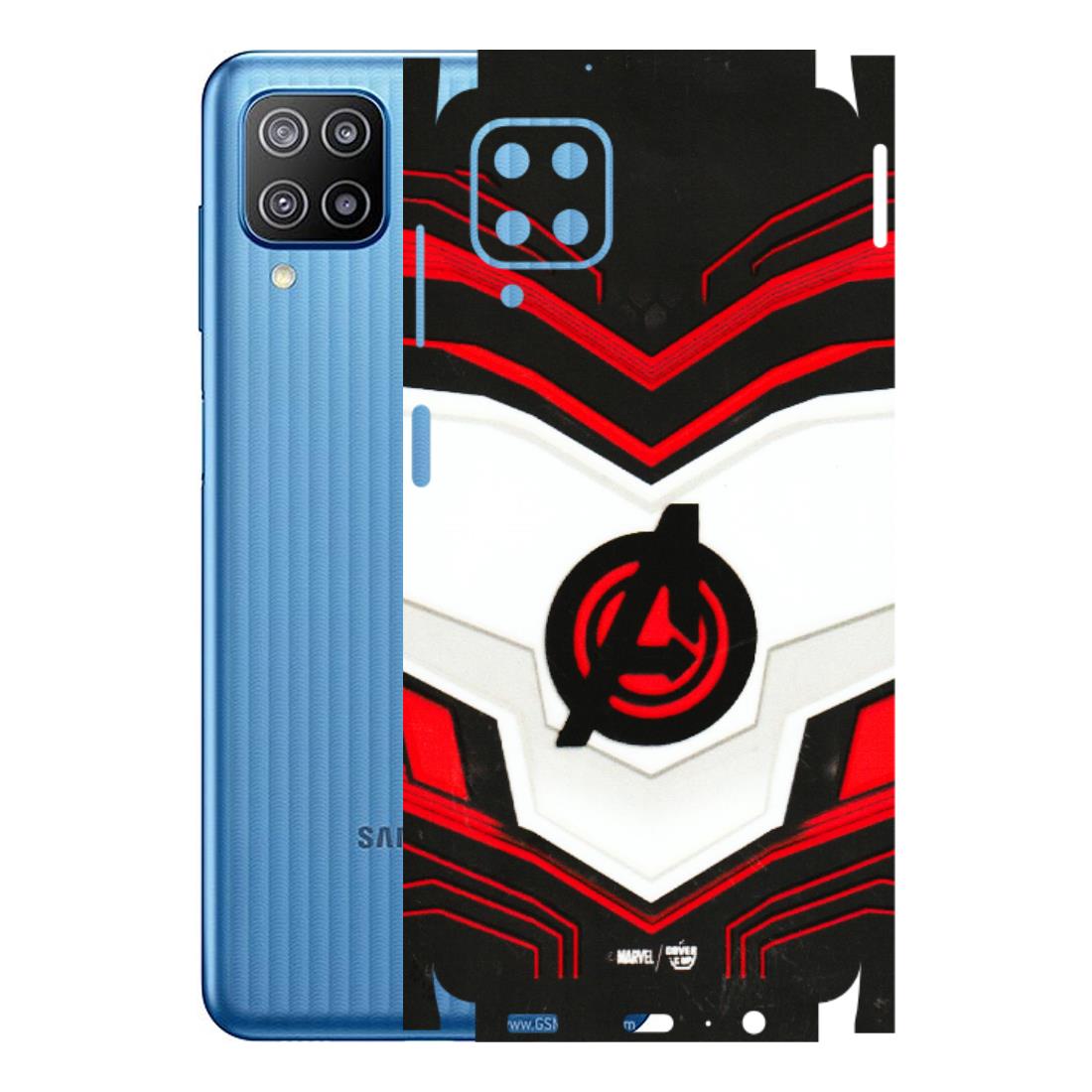 Samsung M/F/Note/Flip and C Phone Skins (All Models) - Avengers Logo - 3D Embossed Finish (L-55) Samsung Galaxy F12