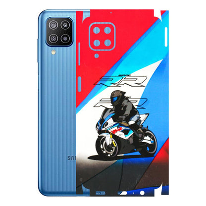 Samsung M/F/Note/Flip and C Phone Skins (All Models) - Bikers Love - 3D Embossed Finish (L-58) Samsung Galaxy F12