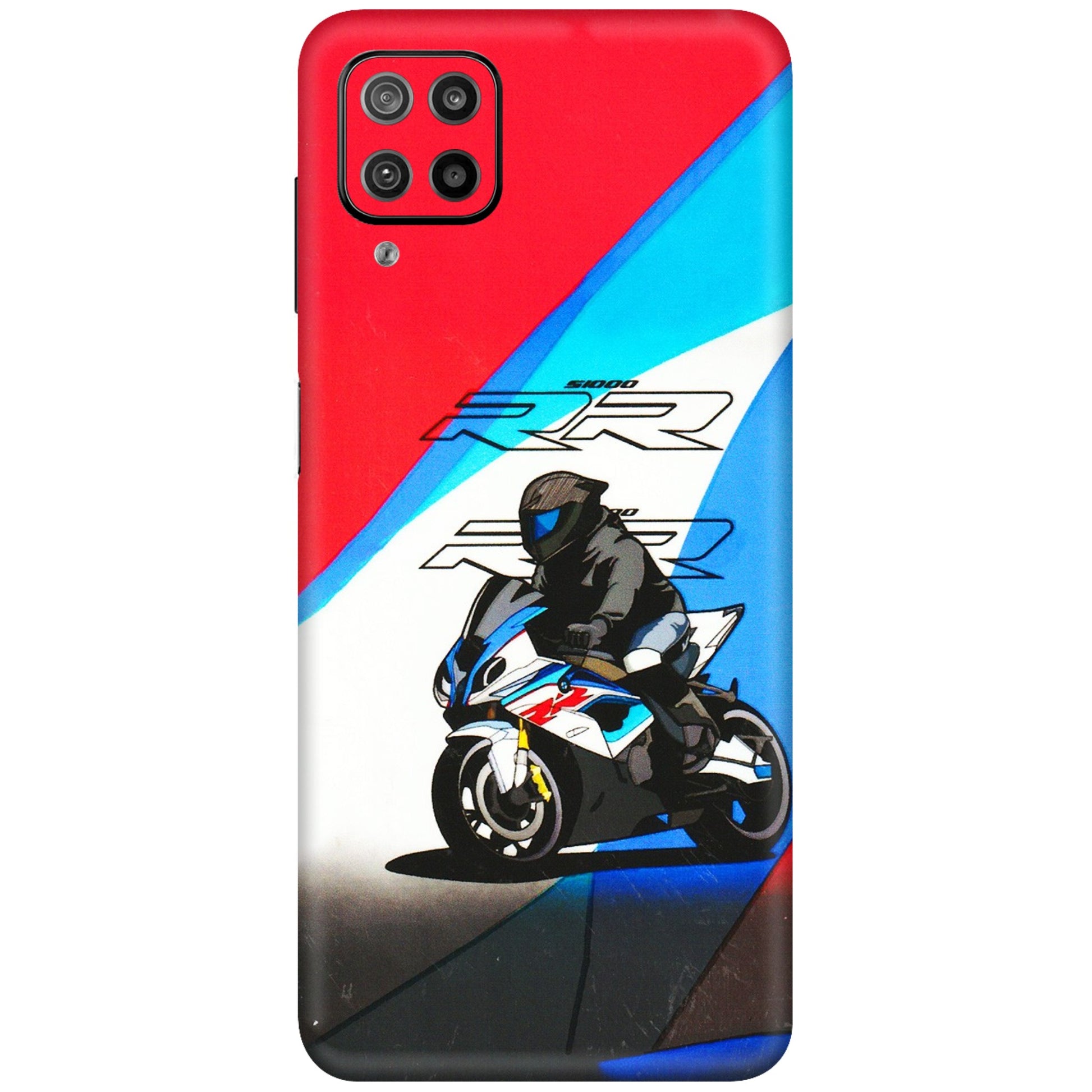 Samsung M/F/Note/Flip and C Phone Skins (All Models) - Bikers Love - 3D Embossed Finish (L-58) Samsung Galaxy F12