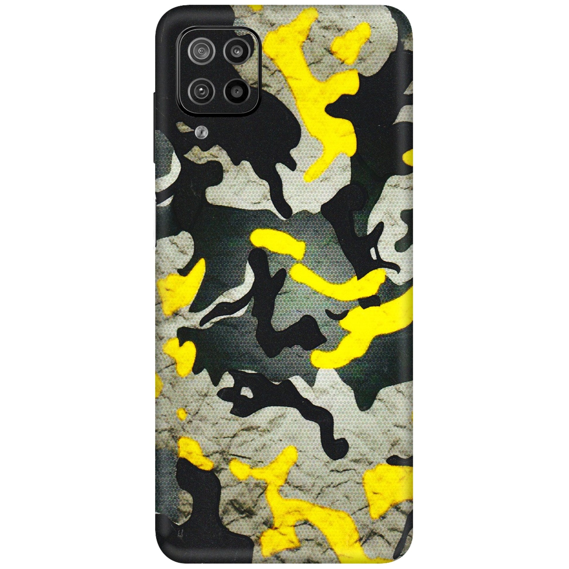 Samsung M/F/Note/Flip and C Phone Skins (All Models) - Yellow Camouflage - 3D Embossed Finish (L-61) Samsung Galaxy F12