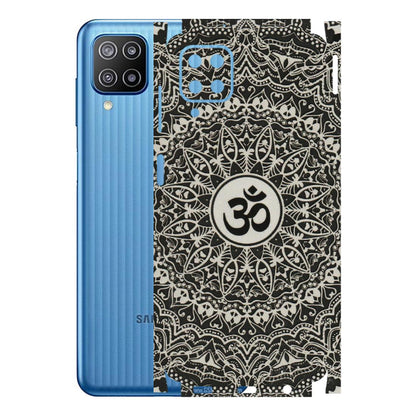 Samsung M/F/Note/Flip and C Phone Skins (All Models) - Aum Elegant Mandala - 3D Embossed Finish (L-62) Samsung Galaxy F12