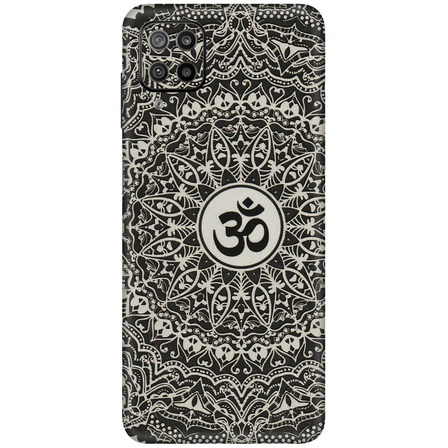 Samsung M/F/Note/Flip and C Phone Skins (All Models) - Aum Elegant Mandala - 3D Embossed Finish (L-62) Samsung Galaxy F12