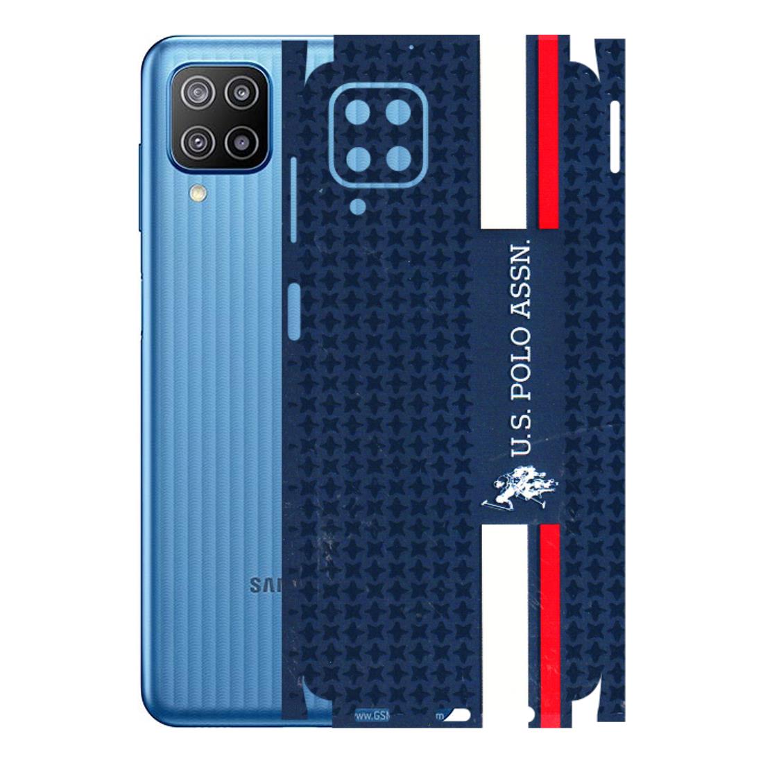 Samsung M/F/Note/Flip and C Phone Skins (All Models) - US POLO Designer Brand - 3D Embossed Finish (L-65) Samsung Galaxy F12