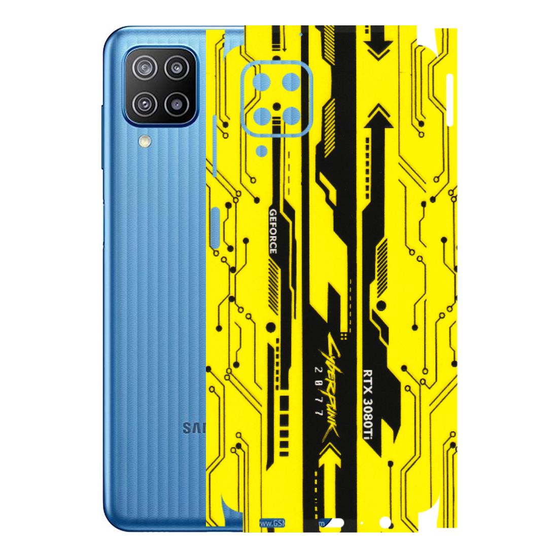 Samsung M/F/Note/Flip and C Phone Skins (All Models) - Yellow Cyberpunk - 3D Embossed Finish (L-93) Samsung Galaxy F12