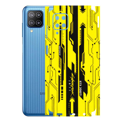 Samsung M/F/Note/Flip and C Phone Skins (All Models) - Yellow Cyberpunk - 3D Embossed Finish (L-93) Samsung Galaxy F12
