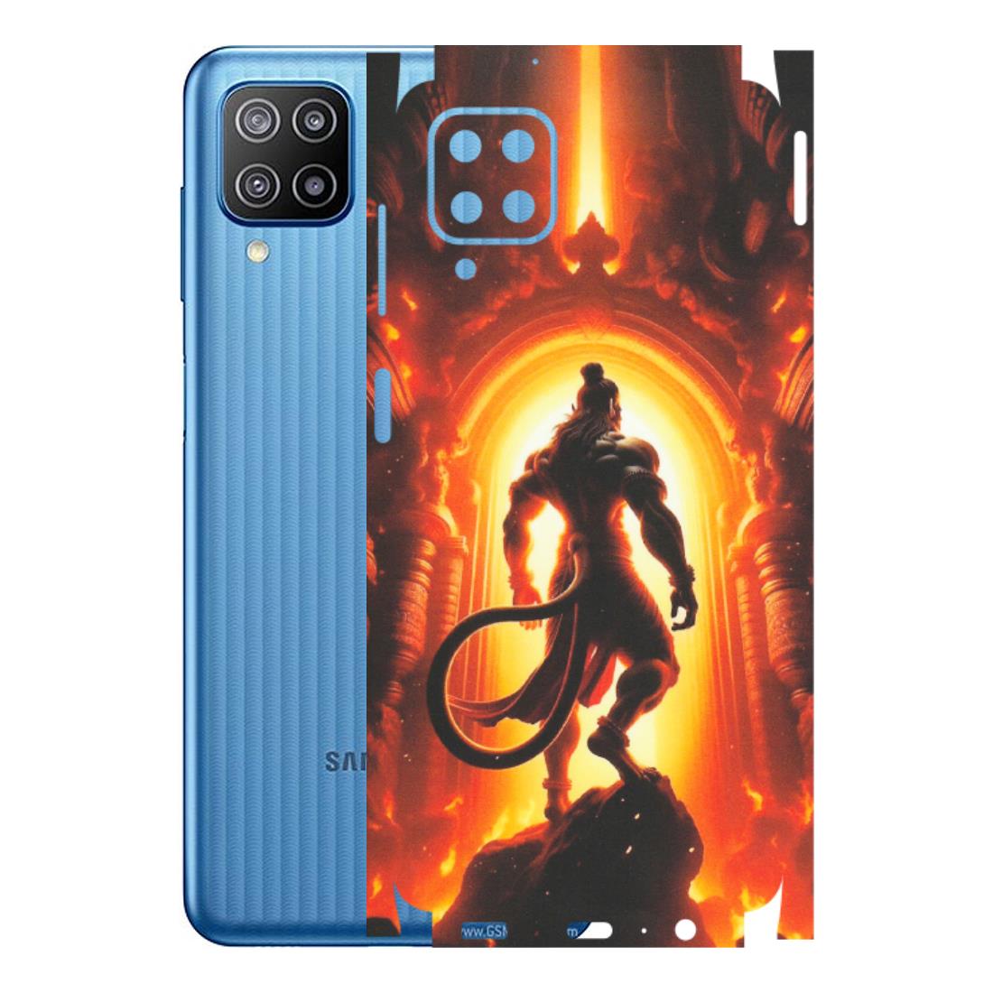 Samsung M/F/Note/Flip and C Phone Skins (All Models) - HanumanJi - Matte Finish (M-06) Samsung Galaxy F12