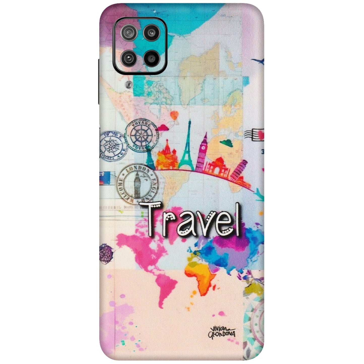 Samsung M/F/Note/Flip and C Phone Skins (All Models) - Travel The Wonders - Matte Finish (M-108) Samsung Galaxy F12