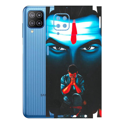 Samsung M/F/Note/Flip and C Phone Skins (All Models) - Mahakal Bhakt - Matte Finish (M-112) Samsung Galaxy F12