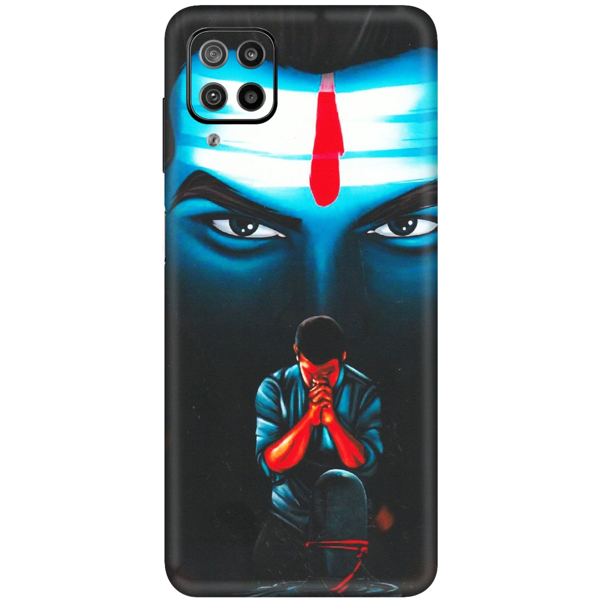 Samsung M/F/Note/Flip and C Phone Skins (All Models) - Mahakal Bhakt - Matte Finish (M-112) Samsung Galaxy F12