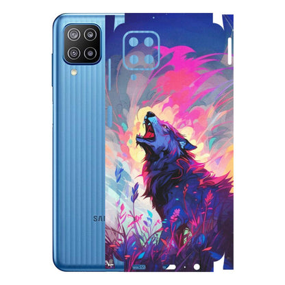 Samsung M/F/Note/Flip and C Phone Skins (All Models) - New Wild Wolf Abstract - Matte Finish (M-125) Samsung Galaxy F12