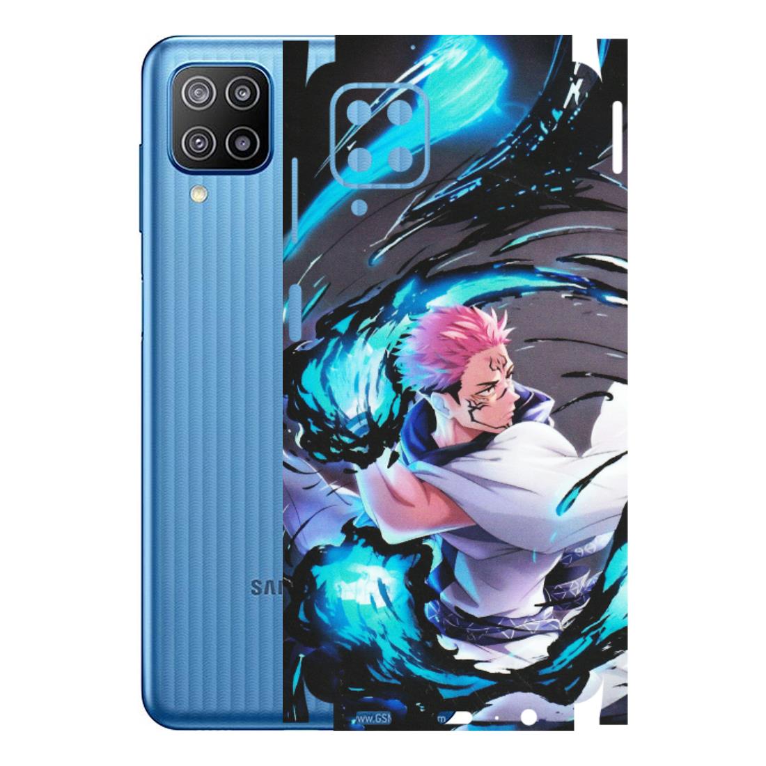 Samsung M/F/Note/Flip and C Phone Skins (All Models) - New Jujutsu Kaisen Grey Blue Anime - Matte Finish (M-127) Samsung Galaxy F12
