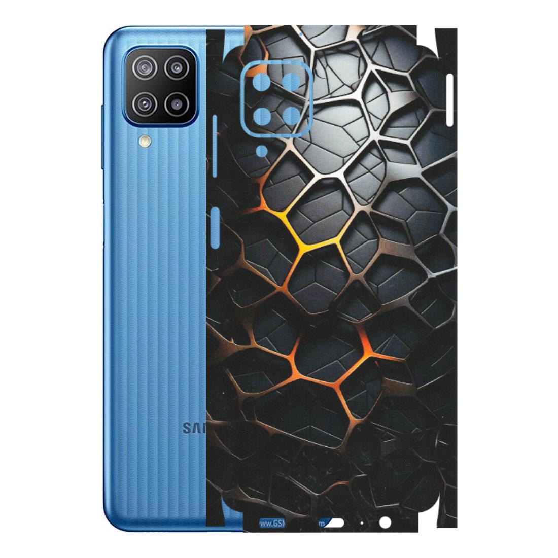 Samsung M/F/Note/Flip and C Phone Skins (All Models) - New Abstract Graphite Tiles - Matte Finish (M-130) Samsung Galaxy F12