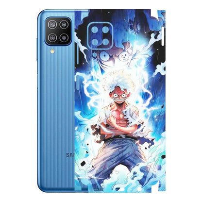 Samsung M/F/Note/Flip and C Phone Skins (All Models) - Blue Thunder Luffy Anime - Matte Finish (M-132) Samsung Galaxy F12
