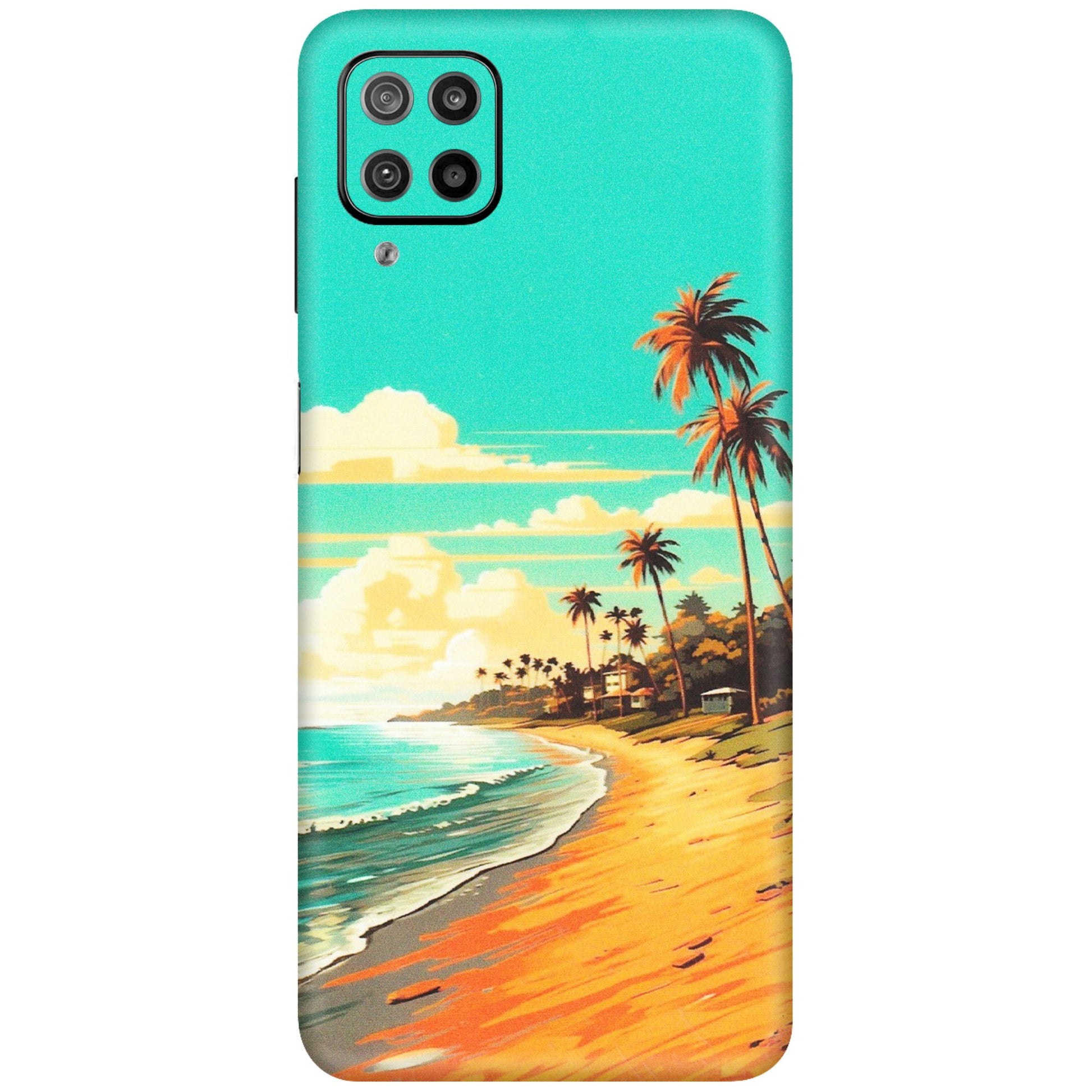 Samsung M/F/Note/Flip and C Phone Skins (All Models) - Miami Beach - Matte Finish (M-136) Samsung Galaxy F12