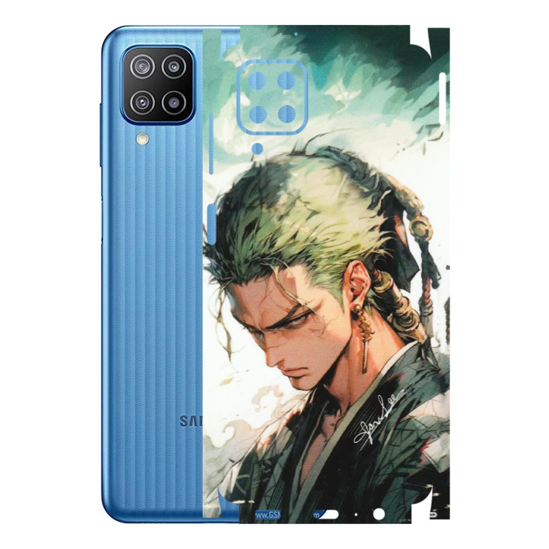 Samsung M/F/Note/Flip and C Phone Skins (All Models) - New Roronoa Zoro One Picece Anime - Matte Finish (M-140) Samsung Galaxy F12